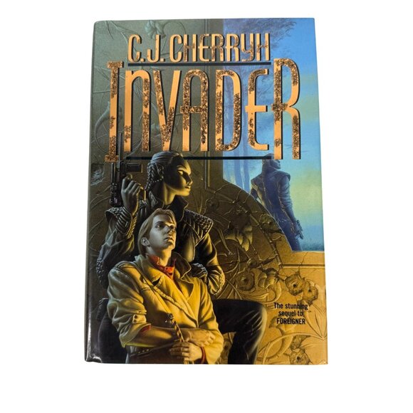 C.J. Cherryh Invader Foreigner 2 First Edition 1st Print 1995 Hardcover Sci-Fi N - Picture 1 of 9